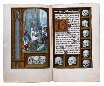 Folios from the Rothschild Book of Hours, Ghent or Bruges, c.1505 (tempera on vellum) (see also 494950-62, 494969-83 and 490416)