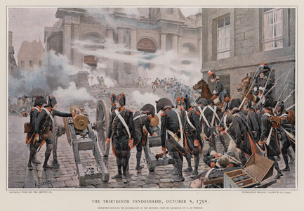 The thirteenth Vendemiaire (colour litho)