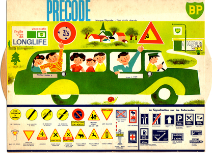 Precode system map of the route offered by BP
