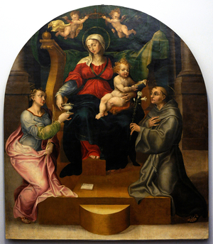 Virgin and Child with St, Lucy and Anthony of Padua, 1544, Italy