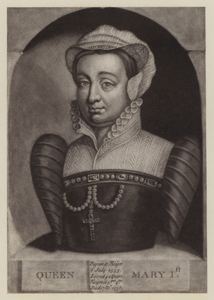 Queen Mary I (mezzotint)