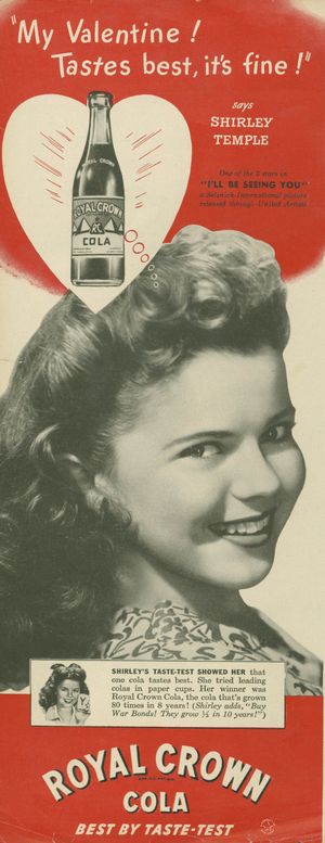 Royal Crown Cola Magazine, advert, USA, 1940s