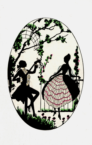 Silhouette of man playing