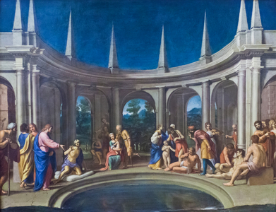 The Probatic Pool, 1605-06 (oil on copper)