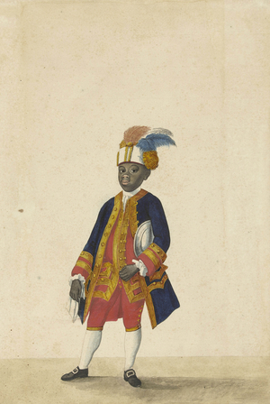 Servant in livery (Cupido), 1766 (ink on paper)