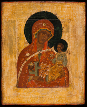 The Mother of God, inviolate mountain, between 1500 and 1525 (icon)