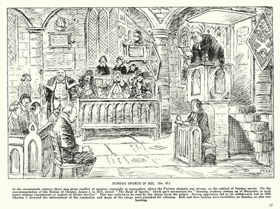 Sunday Sports in 1633 (litho)