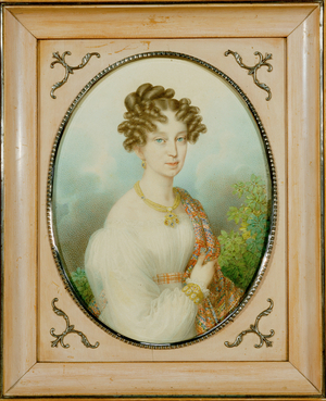 Marie-Louise Habsburg-Lothringen, widow of Napoleon I, Duchess of Parma … (watercolour on cardboard)
