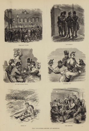 The Volunteer Review at Brighton (engraving)