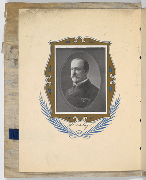 Portrait of a member. 107th Anniversary of the commercial independence of the United States - Eighth banquet of the commercial club of Kansas city, Ma. Midland Hotel, November 19th, 1902.