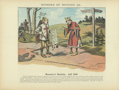 Beauclerc's Duplicity. A.D. 1106 (colour litho)