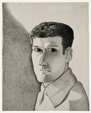 Man at Night (self portrait) 1947/48 (ink on paper)