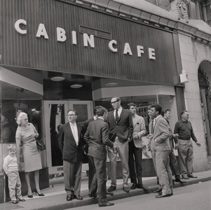 Cabin Café 'All Stars' Team, August 1962 (b/w photo)