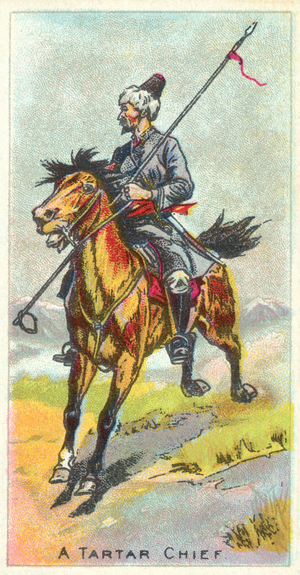 A Tartar Chief (chromolitho)