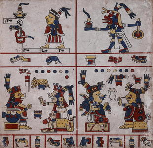 p.35 from the 'Codex Fejérváry-Mayer' (vellum)