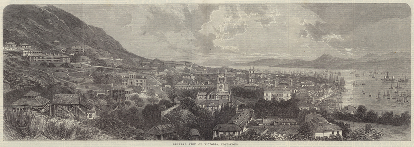 General View of Victoria, Hong-Kong (engraving)