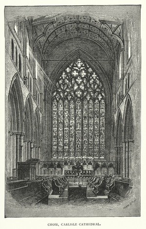 Choir, Carlisle Cathedral (engraving)