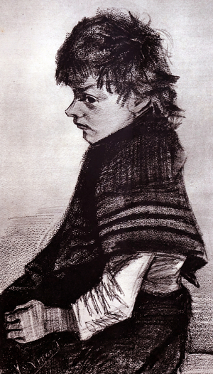 Young Girl Seated', 1850 (sketch)