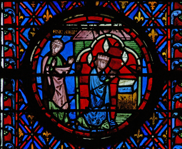 Window w12  Judith's prayer Judith IX (stained glass)
