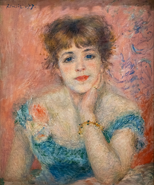 Portrait of the Actress Jeanne Samary, 1877 (Oil on canvas)