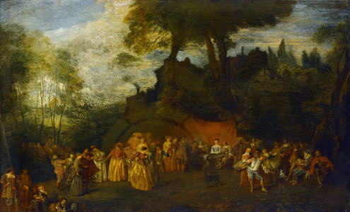 L'Accordée du Village, c.1712-16 (oil on canvas)