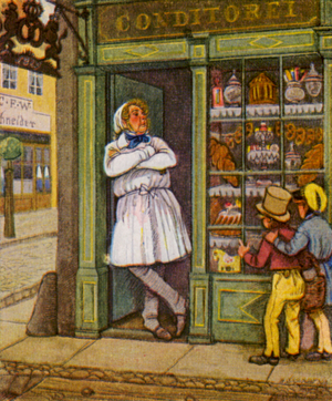 Wiener Zuckerbacker / Viennese Confectioner (colour litho)