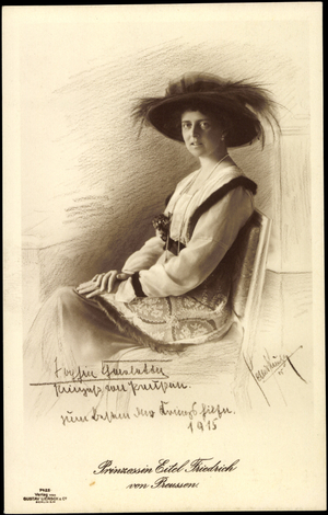 Princess Eitel Friedrich, Seat Portrait, Liersch 7425