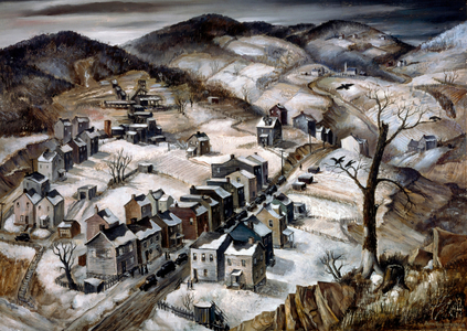 Company Row, 1941 (oil on masonite)