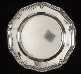 Service plate by John Hugh LeSage, 1743 (silver)