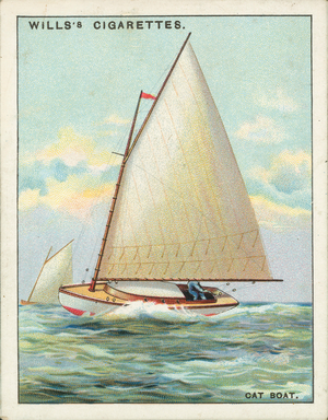 Rigs of Ships: Cat Boat (colour litho)