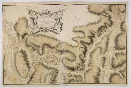 A survey of the road made by the detatchments of Col. Battereau's, Gen. Guise's, & Col. Rich's Regiments, between Fort William & King-loch Levan