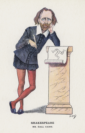 Shakespeare, Mr Hall Caine (colour litho)