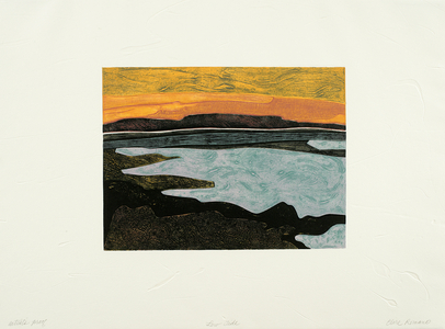 Low Tide, 1997 (colour collagraph)