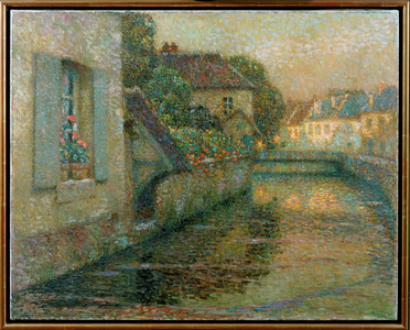 The bridge at Gisors (painting on canvas)