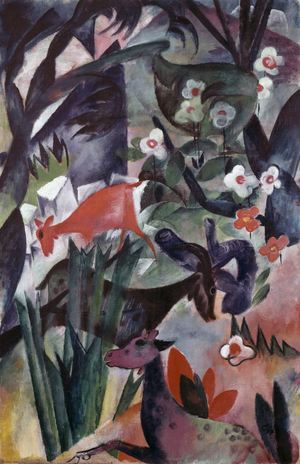 Animals And Flowers (painting)