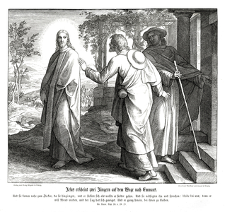 Jesus appears to two disciples, Gospel of Luke