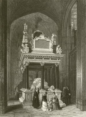 Tomb of Queen Elizabeth (engraving)