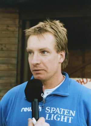 Bob pilot Christoph Langen in Innsbruck, 1993 (photo)