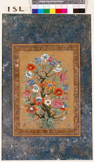Mythical Plant (gouache on paper heightened with gold)