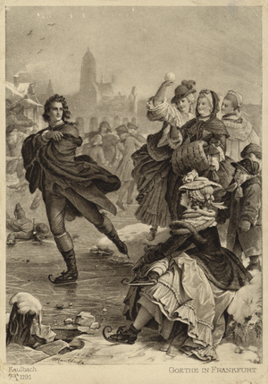 Goethe in Frankfurt (litho)