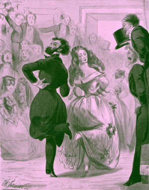 Polka  dancers by