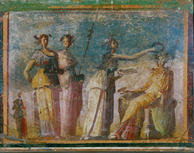 Coronation. Cult scene (fresco)