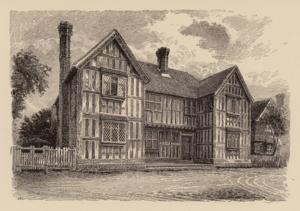 The Manor House, Bramley, Hampshire (colour litho)
