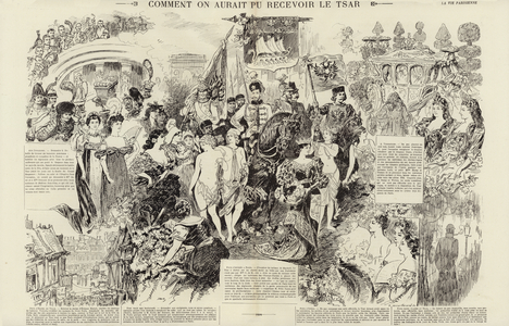 Comment on aurait pu recevoir le Tsar (engraving) (print)