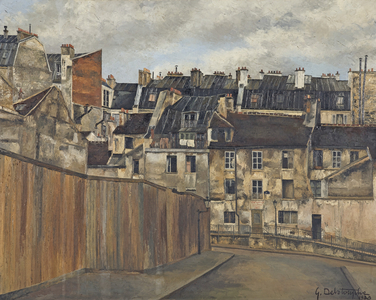 Rue Gracieuse, Paris 5ème, France, 1938 (oil on canvas)
