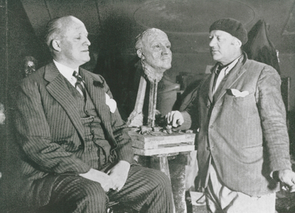 Jacob Epstein: Sir Hugh Walpole And His Head (b/w photo)