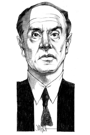 Julius Evola, 2004 (digital coloured pencil drawing)