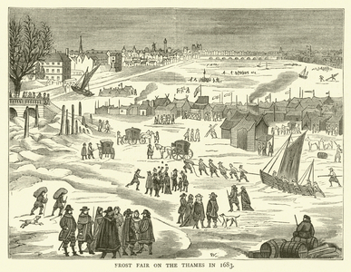 Frost Fair on the Thames in 1683 (engraving)