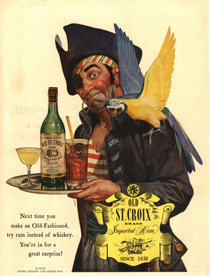 St. Croix Rum Magazine, advert, USA, 1940s