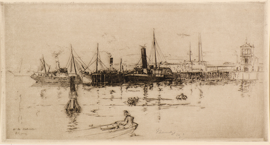 At the Tidal Basin, 1896 (etching)